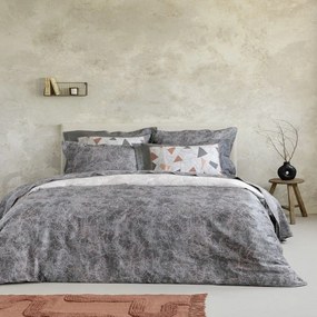 Σεντόνια Marble (Σετ 4τμχ) Grey Nima Queen Size 240x270cm 100% Cotton Satin