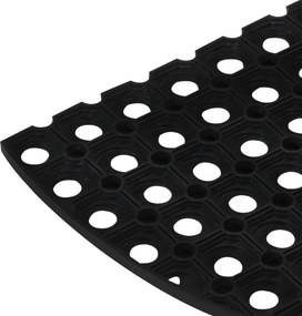 vidaXL Πατάκι Εισόδου Ημικυκλικό 45 x 75 εκ. Καουτσούκ