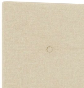 vidaXL Κεφαλάρι με κεφαλάρι Κρεμ 200 cm Τεχνητό Δέρμα