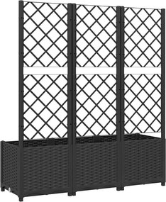 vidaXL Κήπος Μαύρο 120 x 40 x 136 cm