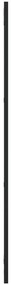 vidaXL Καθρέφτης Ορθογώνιος Μαύρος 30 x 100 εκ. από Σίδερο