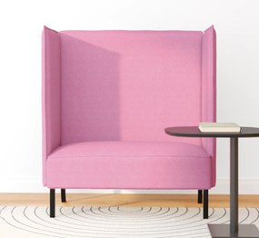 vidaXL Καθιστικό Υψηλής Πλάτης Ροζ 109x56x121 εκ. Υφασμάτινο