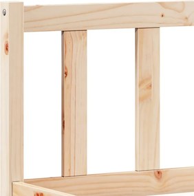 vidaXL Πλαίσιο Κρεβατιού Μακρύ Χωρίς Στρώμα 180x210 εκ Μασίφ Πεύκο