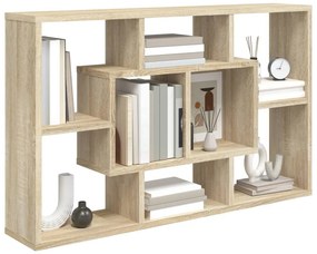 vidaXL Ραφιέρα Τοίχου Sonoma Δρυς 85x16x52,5 εκ. Επεξεργασμένο Ξύλο