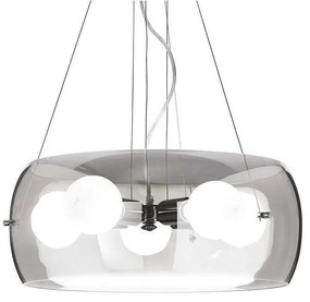Φωτιστικό Οροφής Audi 103983 48,5x40/100cm 5xE27 60W Smoke Ideal Lux