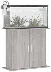 vidaXL Βάση Ενυδρείου Γκρι Sonoma 81x36x73 εκ. από Επεξεργασμένο Ξύλο