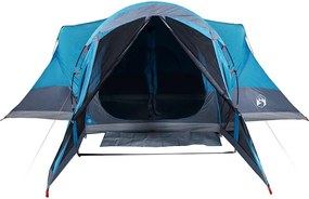 vidaXL Σκηνή Οικογενειακή Tipi 8 Ατόμων Αδιάβροχη Μπλε