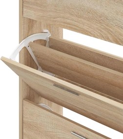 vidaXL Παπουτσοθήκη Sonoma Δρυς 63x24x103 εκ. από Επεξεργασμένο Ξύλο