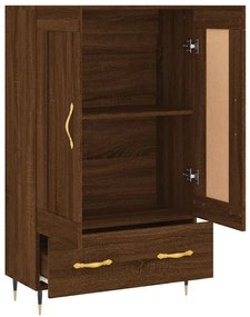 vidaXL Ντουλάπα Καφέ Δρυς 69,5 x 31 x 115 εκ. από Επεξεργασμένο Ξύλο