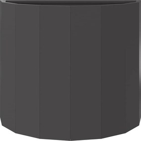 vidaXL Γλάστρα Μαύρο 60 x 30 x 50 εκ. Ατσάλι