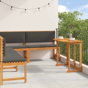 vidaXL Σετ Παγκάκι Κήπου 4 pcs Καφέ Μασίφ ξύλο ακακίας