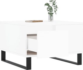 vidaXL Τραπεζάκι Σαλονιού Λευκό 55x55x36,5 εκ. από Επεξεργασμένο Ξύλο