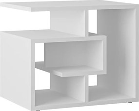 Τραπεζάκι βοηθητικό Labirent Megapap Megapap χρώμα λευκό 54x40x45εκ.