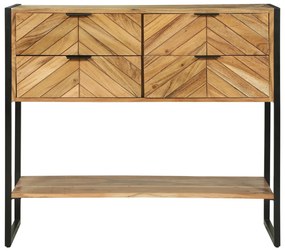 vidaXL Κονσόλα 90x35x80 εκ. Συμπαγές Ξύλο Ακακίας