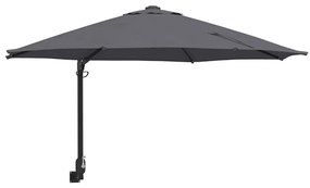 vidaXL Ομπρέλα Κήπου Ανθρακί, Μαύρο 248 x 248 x 148 εκ