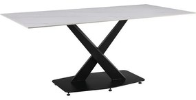 Τραπέζι Tafel 278-000017 Sintered Stone 180x90x76cm White Marble