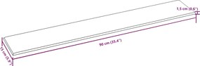 vidaXL Κεφαλάρι Τοίχου 12 pcs Μπλε 90 x 15 cm ύφασμα