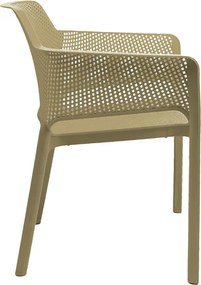 Πολυθρόνα Oviez pakoworld pp σε cappuccino απόχρωση 59x58x79εκ