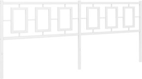 vidaXL Ανταλλακτικό κεφαλάρι Λευκό 193 εκ. Μεταλλικό