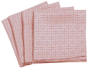 Σετ 4τμχ Πετσέτες Κουζίνας Polyester 40x40εκ. Essential 3007 Gold Greenwich Polo Club
