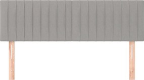vidaXL Κεφαλάρια Αν. Γκρι 144x5x78/88 εκ. Ύφασμα