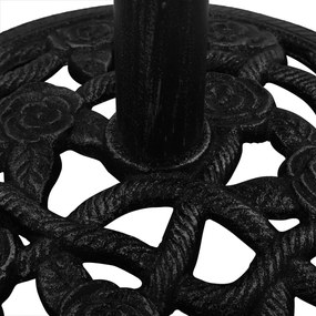 Βάση Ομπρέλας Μαύρη 40 x 40 x 32 εκ. από Χυτοσίδηρο - Μαύρο