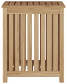 vidaXL Καλάθι Άπλυτων 50x35x60 εκ. από Μασίφ Ξύλο Teak