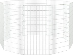 vidaXL Περίφραξη Ζώων Ελεύθερης Βοσκής 10 Πάνελ 54x100εκ. Γαλβ. Σίδερο