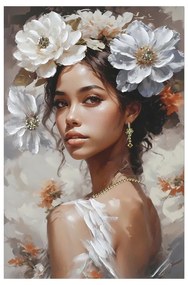 Πίνακας σε καμβά Lilibet Ι 3D Inart 60x2.5x90εκ