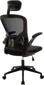 Καρέκλα γραφείου διευθυντή Ergoline pakoworld ύφασμα mesh μαύρο
