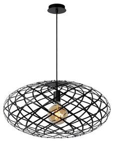 Φωτιστικό Κρεμαστό Lucide 21417-65-30 WOLFRAM Μαύρο Ματ (Black Mat)