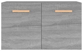 Ντουλάπι Τοίχου Γκρι Sonoma 60x36,5x35 εκ. Επεξεργασμένο Ξύλο - Γκρι