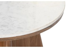 Τραπεζάκι Καφέ DKD Home Decor Μάρμαρο ξύλο ακακίας (70 x 70 x 43 cm)