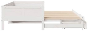 vidaXL Καναπές Κρεβάτι Συρόμενος Χωρίς Στρώμα 80x200 εκ. &amp; Συρτάρια