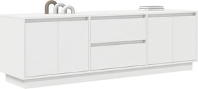 vidaXL Ντουλάπι Τηλεόρασης με LED Λευκό 160,5x41x50 εκ.