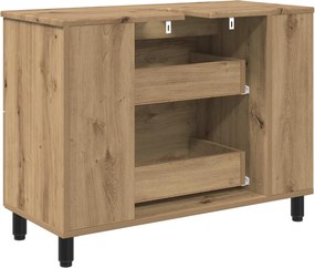 vidaXL Έπιπλο μπάνιου Artisan Δρυς 80 x 35 x 60 cm Επεξεργασμένο Ξύλο
