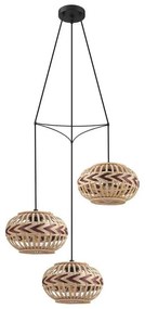 Φωτιστικό Οροφής 'Dondarrion' 43273 Natural-Red Eglo Metal,Wood