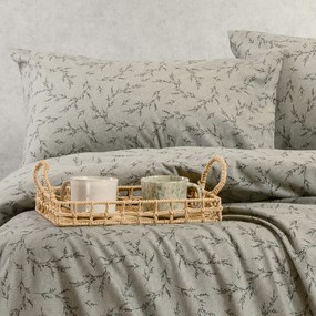 Ζεύγος Φανελένιες Μαξιλαροθήκες (53x72) Melinen Winter Line Poppy Grey