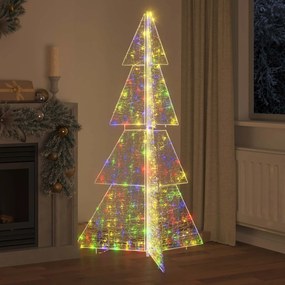 vidaXL Χριστουγεννιάτικο Δέντρο 240 LED Πολύχρωμο 180 cm Ακρυλικό