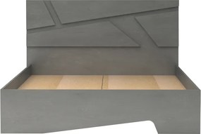 Κρεβάτι Efes Megapap χρώμα γκρι σκυροδέματος 160x200εκ.