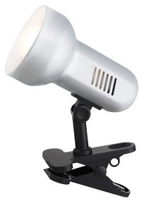 Φωτιστικό Clip-On Globo Lighting Basic 5497 Νίκελ Ματ