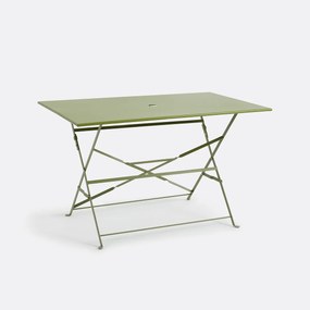 Πτυσσόμενο μεταλλικό ορθογώνιο τραπέζι OZEVAN