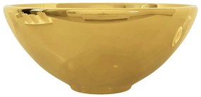 vidaXL Νιπτήρας Χρυσός 32,5 x 14 εκ. Κεραμικός