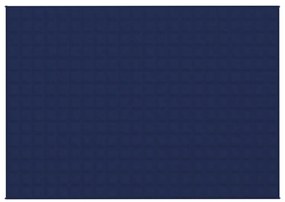 vidaXL Κουβέρτα Βαρύτητας Μπλε 155 x 220 εκ. 11 κ. Υφασμάτινη