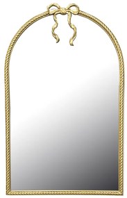 Καθρέπτης Frensia Inart μέταλλο σε χρυσή απόχρωση 58x3x93εκ