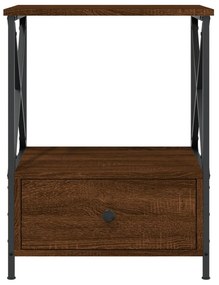 vidaXL Κομοδίνο Καφέ Δρυς 50 x 41 x 65 εκ. από Επεξεργασμένο Ξύλο