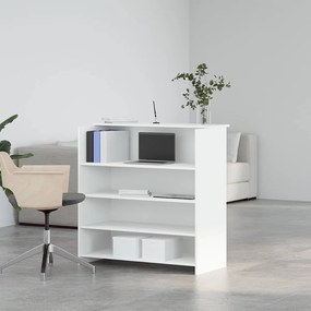 vidaXL Γραφείο Υποδοχής Λευκό 100x50x103,5 εκ. από Τεχνητό Ξύλο