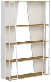 Βιβλιοθήκη Lissa 550ARN3434 123,6x32x179,6cm White-Oak