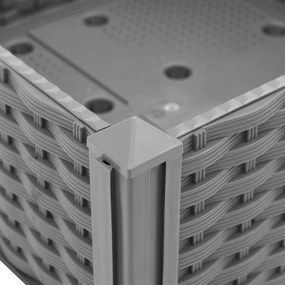 vidaXL Ζαρντινιέρα 40 x 40 x 38 εκ. από Πολυπροπυλένιο