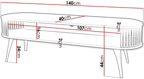 Έπιπλο τηλεόρασης Roenni-Gkri